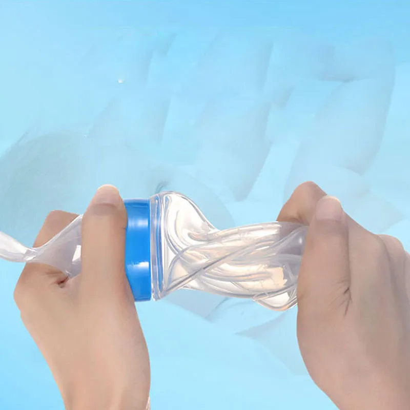 Детская бутылочка для кормления сжатие силиконовая ложка грудничков бутылка