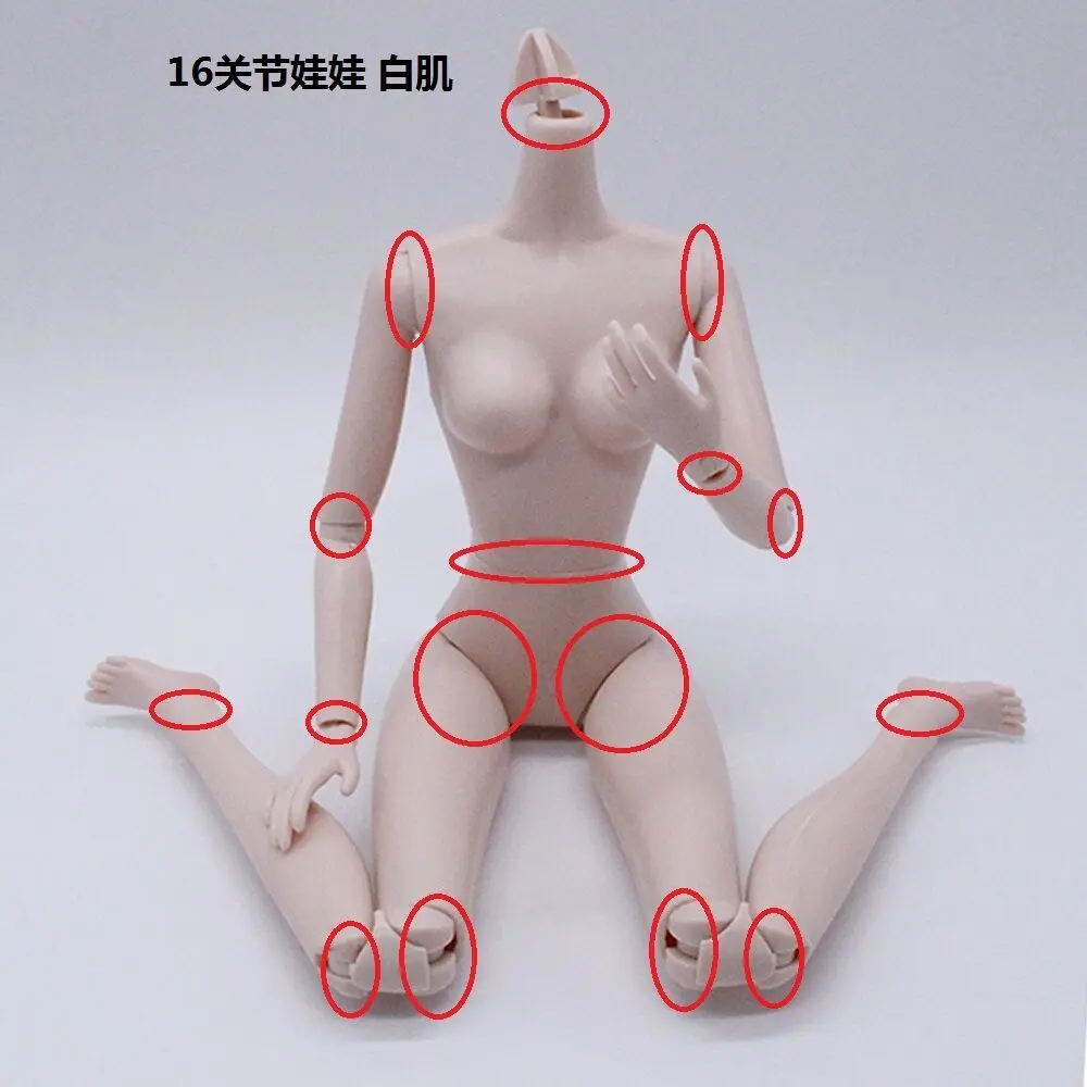 

1/6 BJD Doll Body Nude body 16 Joints Girl Kids Toy Doll Makeup Practice