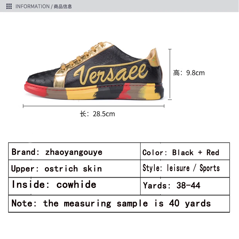 

Autumn and winter 2021 new ostrich skin men's shoes leather lace up flat shoes fashion fashion men's leisure sports shoes