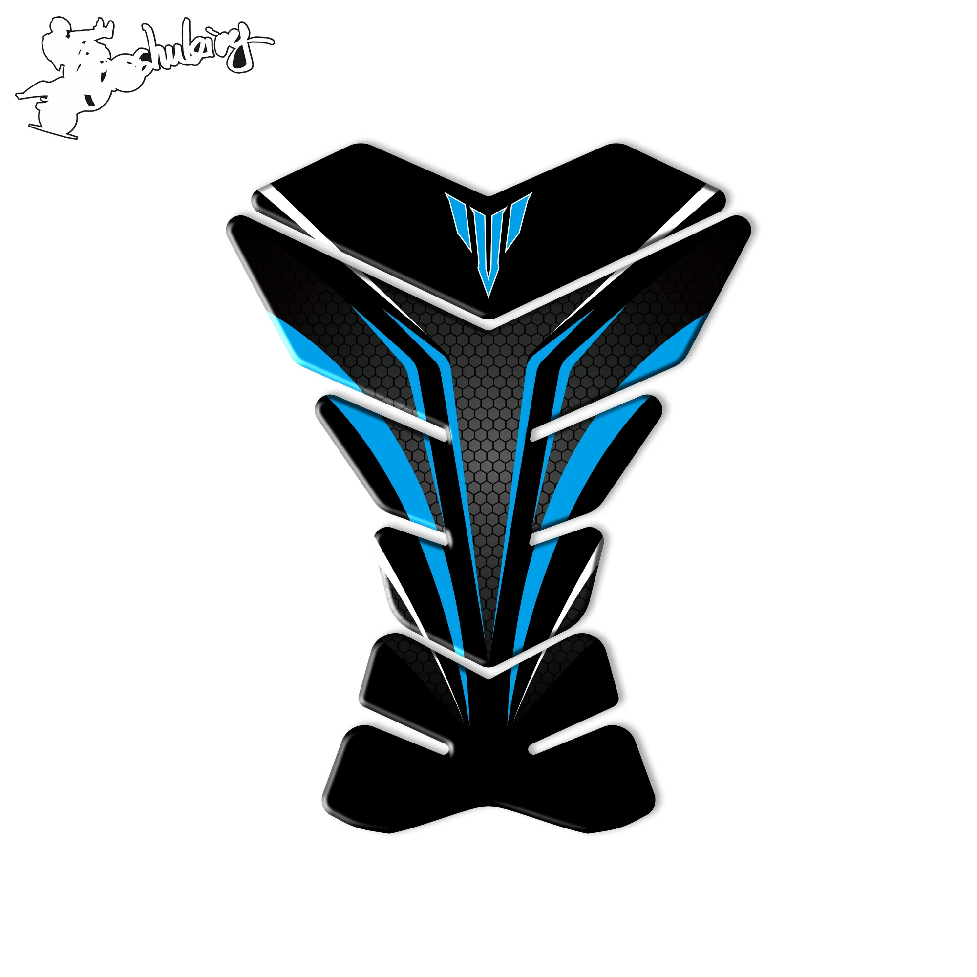 

For MT FZ 01 03 07 09 10 MT Tank Pad Decorative Protector Carbon Fiber Fuel Tank Cover Protection Sticker MT logo