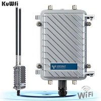 kuwfi 300mbps outdoor router 500mw wireless bridgerepeater wifi signal amplifier long range access point cpe router 28dbi