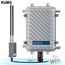 KuWFi 300Mbps Outdoor Router 500mW Wireless Bridge&Repeater  WiFi Signal Amplifier Long-Range Access Point CPE Router 2*8dBi