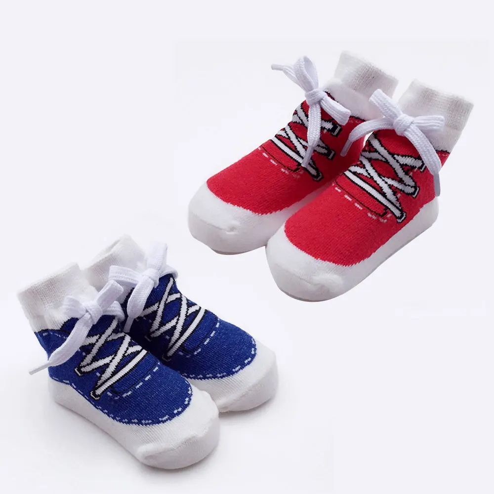 

Sanlutoz Baby Socks New Born Sport Style Sneaker Socks for Infant Boys Girls Christmas Holiday Birthday Gift 0-12 Months