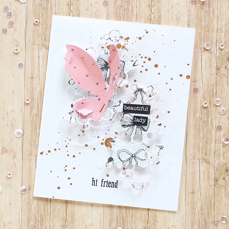 1 шт. круг геометрические металлические режущие штампы трафарет для скрапбукинга