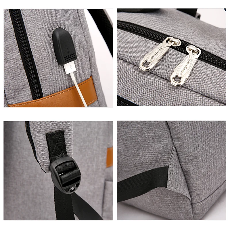 MARVEL fashion men Computer backpack USB Charging backpack Oxford cloth waterproof bookbag mochila Large capacity schoolbag