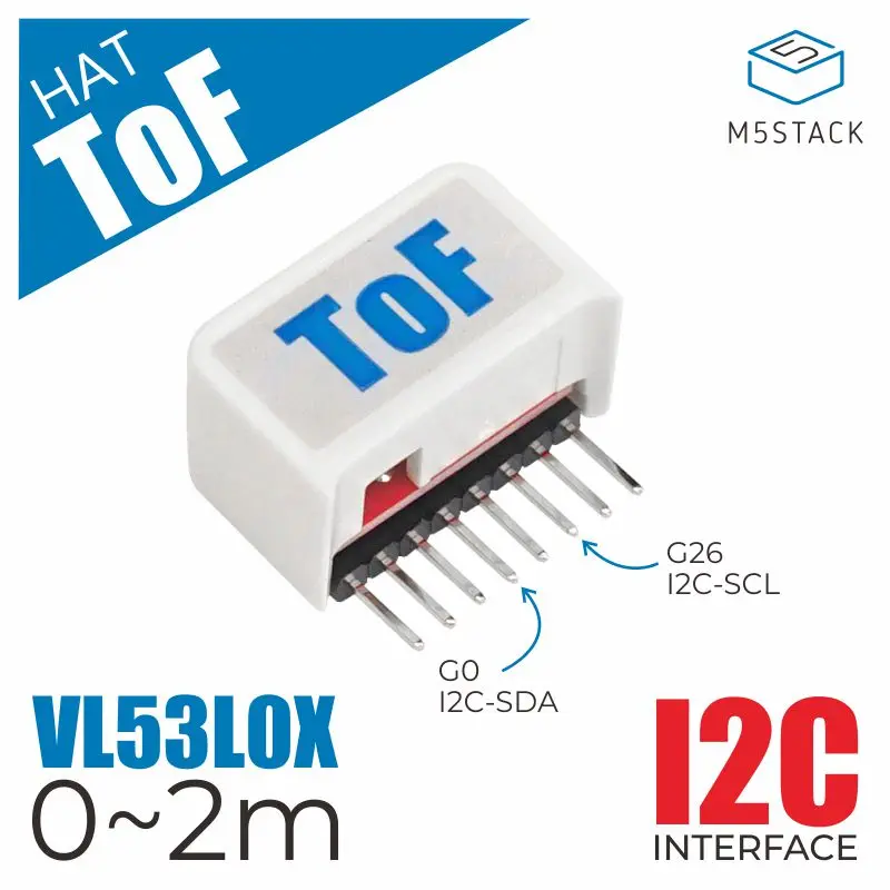 Макетная плата M5StickC ESP32Mini IoT совместимая с ToF HAT( VL53L0X и 940nm VCSEL) высокоточный датчик