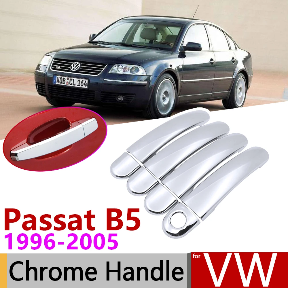 Хромированная крышка ручки двери для Volkswagen VW Passat B5 B5.5 MK5 1996 ~ 2005 автомобильные