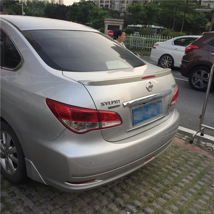 Для NISSAN Sentra спойлер 2008 2016 высокого качества ABS Материал заднее крыло автомобиля