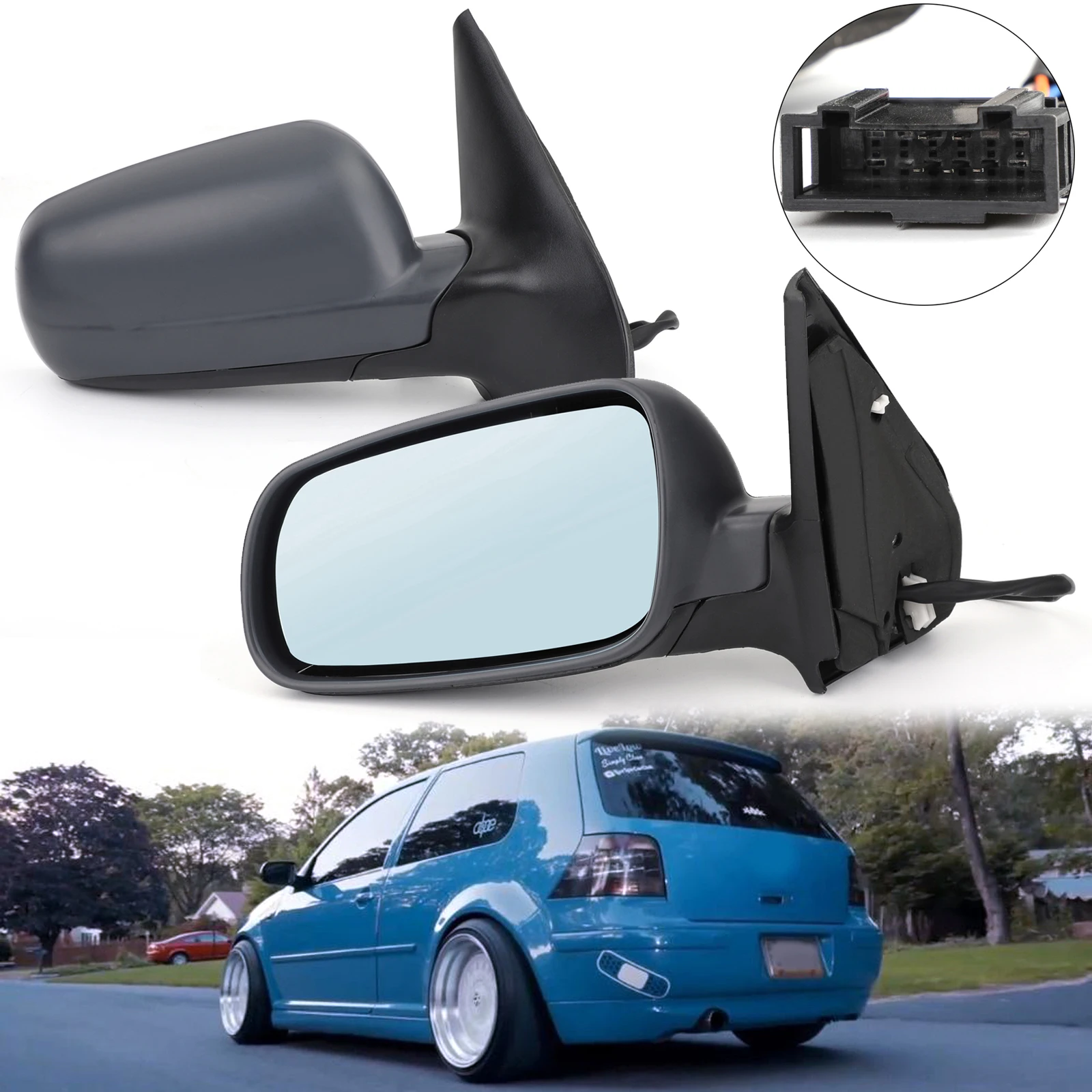 Автомобильное левое и правое электрическое боковое зеркало Areyourshop для Golf Bora Mk4