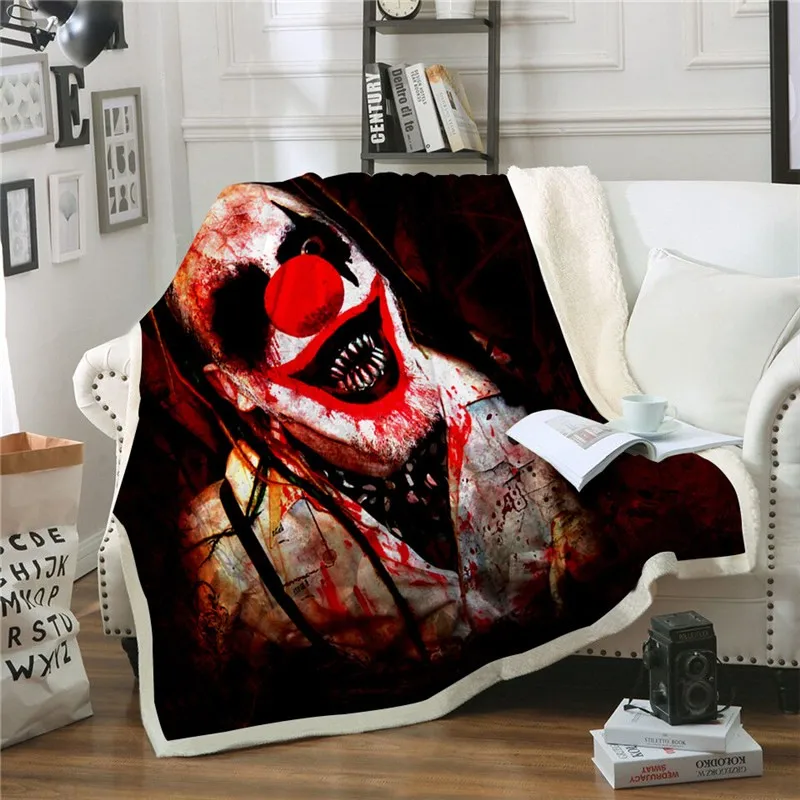 Зверотоп медведь террор клоун шерпа Флисовое одеяло для взрослых Аниме плюшевое