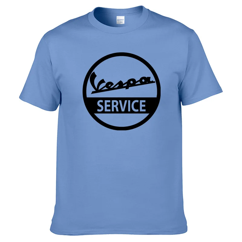 7 Новинка; Высококачественная Футболка с принтом Vespa; летняя хлопковая Футболка; Новая брендовая модная футболка с короткими рукавами;#12 - Цвет: 7