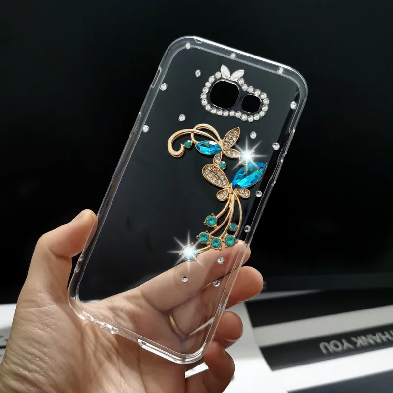 Силиконовый чехол со стразами для Samsung galaxy A7 A5 2017 A72 A52 A32 A20 A50 A71 A21S A51 A31 M21 S20 FE S21 Plus