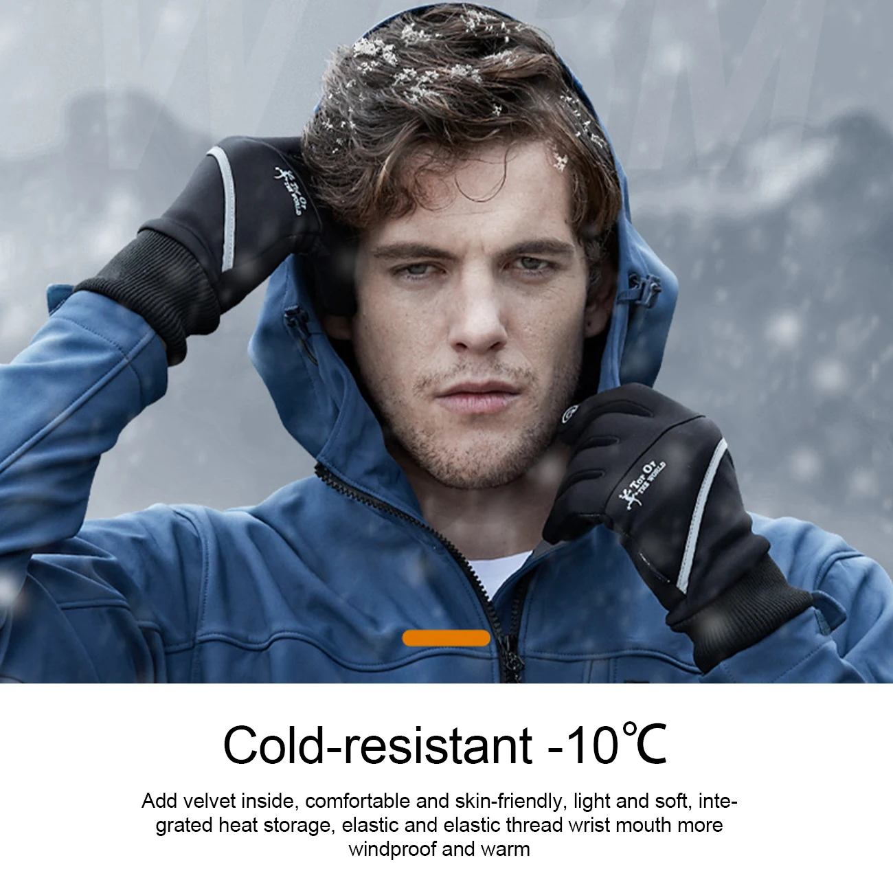 

Winter Cycling Hiking Gloves Full Finger Thermal Fleece Touchscreen Golves for Men Women Sports Climbing Skiing Gloves