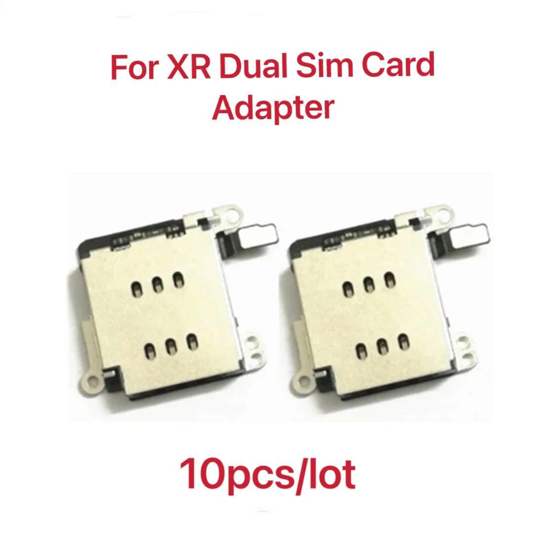 

10pcs Tray Slot Socket for iPhone XR 11 Inner Dual SIM Card Reader Adapter Replacement Parts