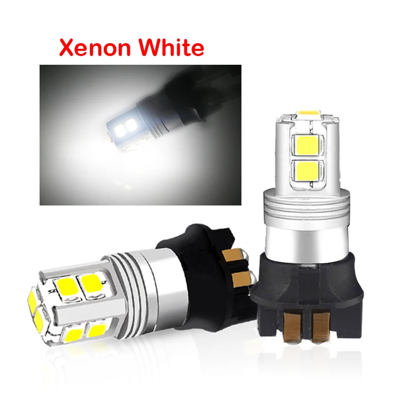 Безопасные лампы PW24W PWY24W Янтарный/белый 10-SMD светодиодный указатель поворота DRL для Audi A3 A4 A5 BMW i3 MINI Cooper Skoda Octavia