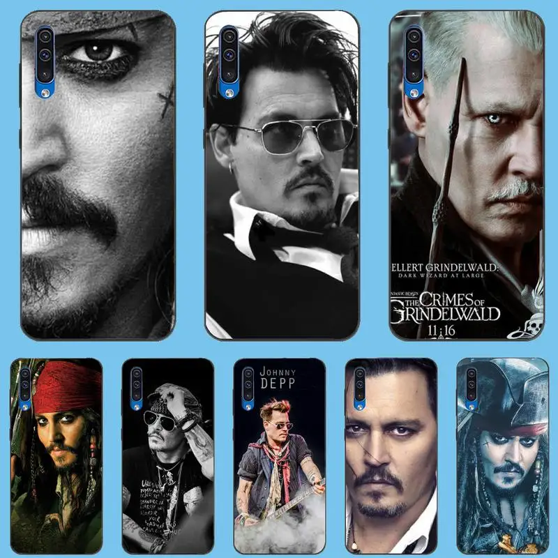 

Sexy Man Johnny Depp Phone Case For Redmi 9A 8A 7 6 6A Note 9 8 8T Pro Max 9 K20 K30 Pro Case