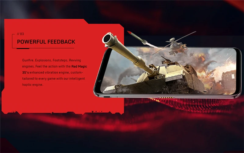 Мобильный телефон Nubia Red Magic 3S 8 Гб 128 ГБ 6,6" AMOLED Snapdragon855 Plus 5000 Мп+ Мп мАч Быстрая зарядка игровой телефон