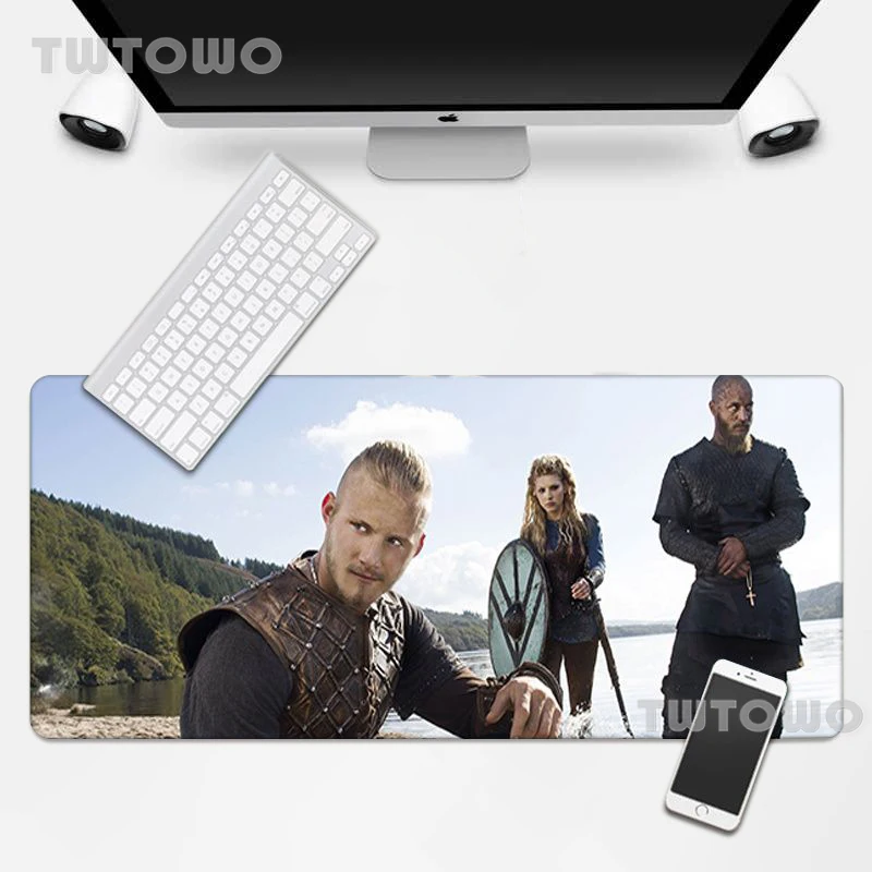 Модный персонализированный коврик для мыши Vikings игровой Настольный ноутбука из