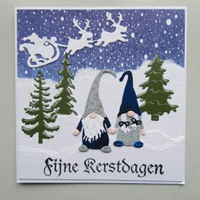 Металлические режущие штампы форма для высечки Рождественский Санта Клаус