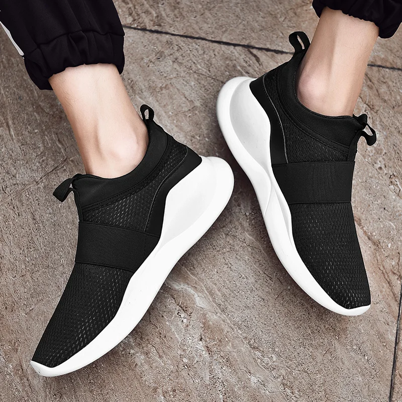 

Men Running Shoes Summer Slip on Running Shoes Flying Weave Adult Athletics Sports Shoes Men Outdoor Breathable Jogging Shoes