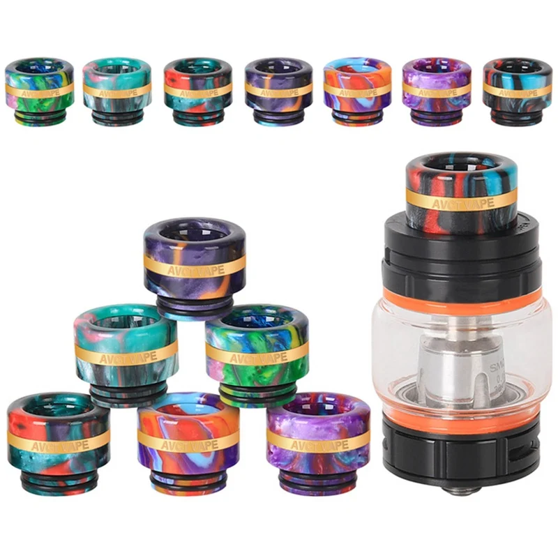 

1Pc Drip Nozzle Set Resin Drip Tip For Most 810 Tank E-cig Vape Accessory Drip Tip For V8 V12 Kit Random Color