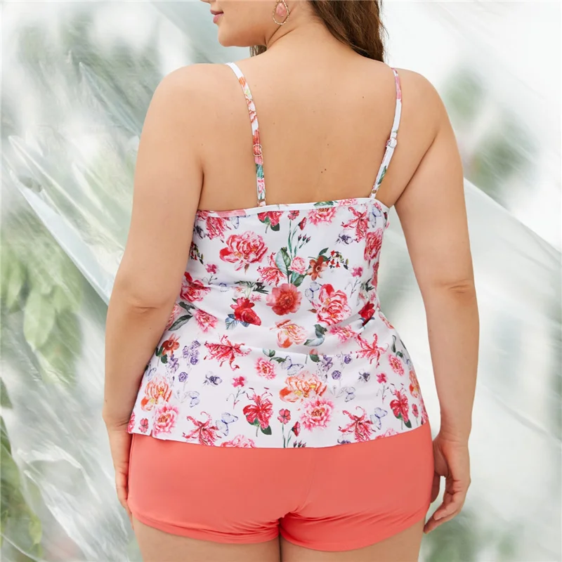 Женский купальный костюм бикини женский купальник из 2 предметов с цветочным