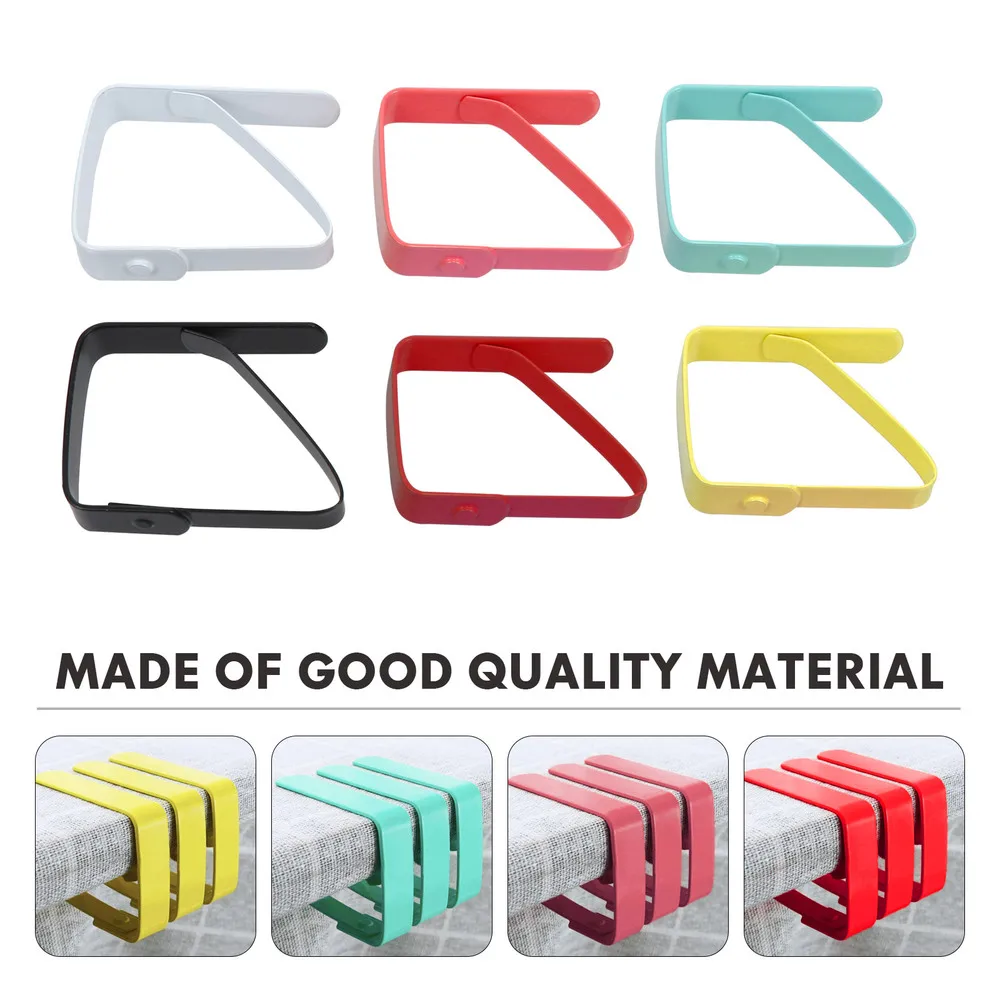 

6 Pcs Practical Outdoor Tablecloth Clips Multipurpose Table Cover Clamps