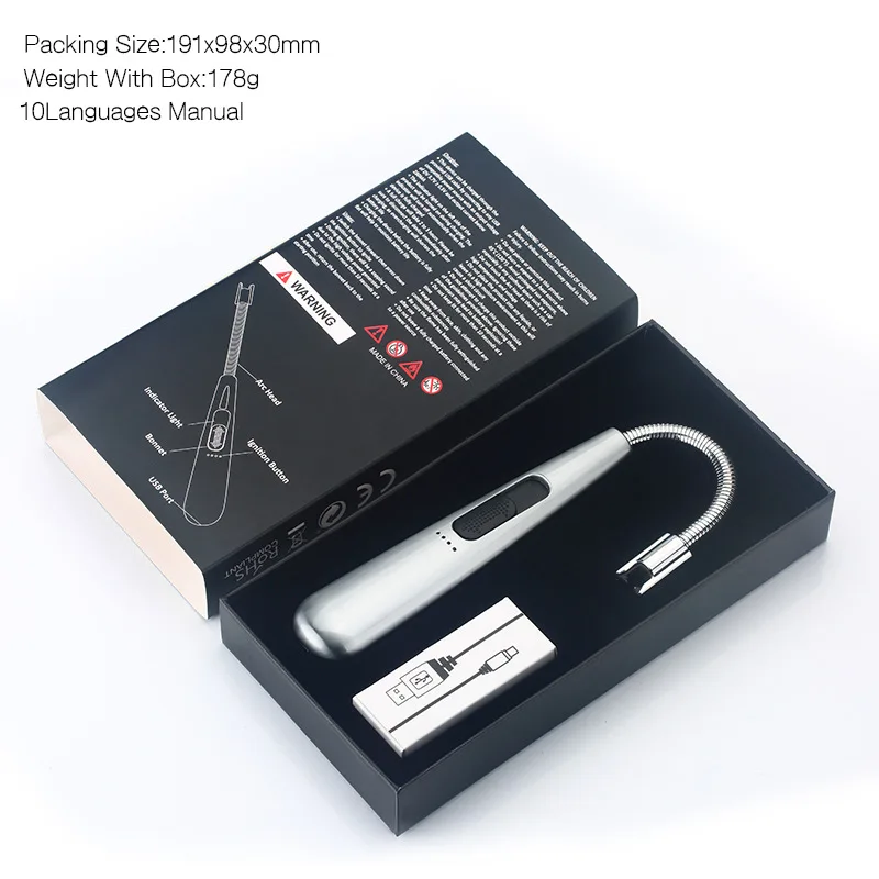 Электрическая зажигалка для барбекю с зарядкой от USB возможностью поворота на 360