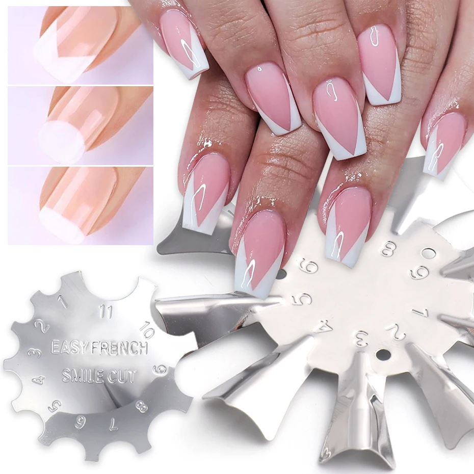 1 шт. легкий Фрезер для французской линии трафареты и триммер ногтей кусачки с