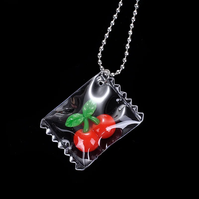 

BUDROVKY Girl Lovely Cute Transparent Candy Daisy Resin Necklaces for Women and Men Couple Love Valentine's Day Necklace Jewelry