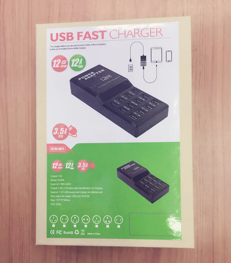 

Power Strip Smart EU US Plug Adapter 4 6 12 Ports 60 15W USB Chargin Mobile Phone Charger For iPhon Samsun Huawei Tablet Desktop