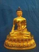 top good wholesale buddha statue large tibetan buddhism vajra buddha full gold plated brass statue home talisman