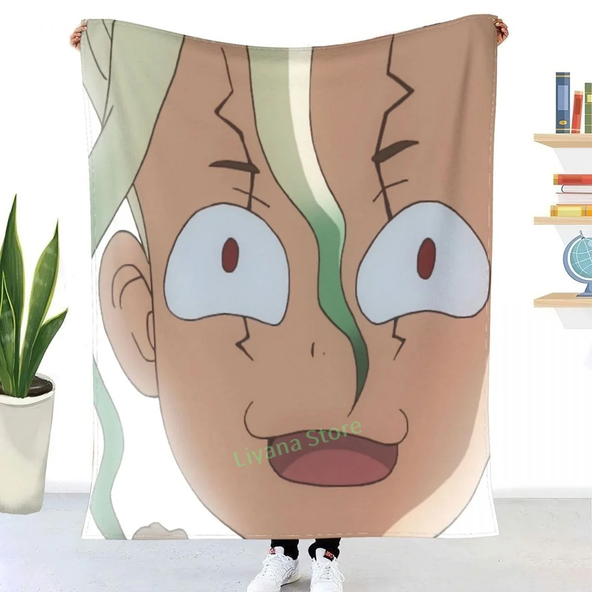 

Senkuu Dr. Stone Throw Blanket 3D printed sofa bedroom decorative blanket children adult Christmas gift