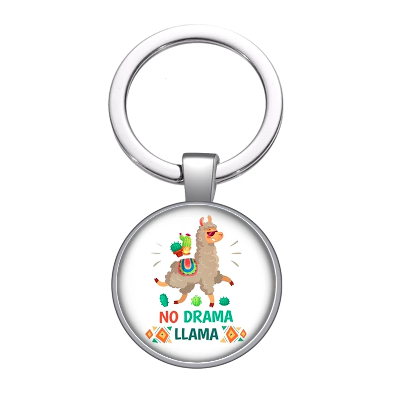 Стеклянный брелок без проба с кабошоном брелок-кольцо для автомобильных ключей