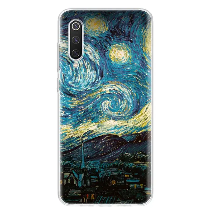 

Vincent Van Gogh Starry Sky Oil Painting Phone Case For Redmi S2 Note 10 8T 8Pro 8 7 6 5 8A 8 7A 7 6A 6 K20 Xiaomi MI F1 9 8 5X