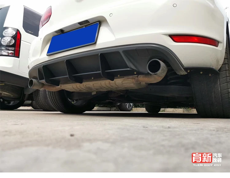 Рассеиватель задней губы Накладка для Volkswagen VW Golf VII MK6 GTI плавники Акула Стиль бампер из АБС-пластика протектор автомобиля Стайлинг(MK6 GTI только