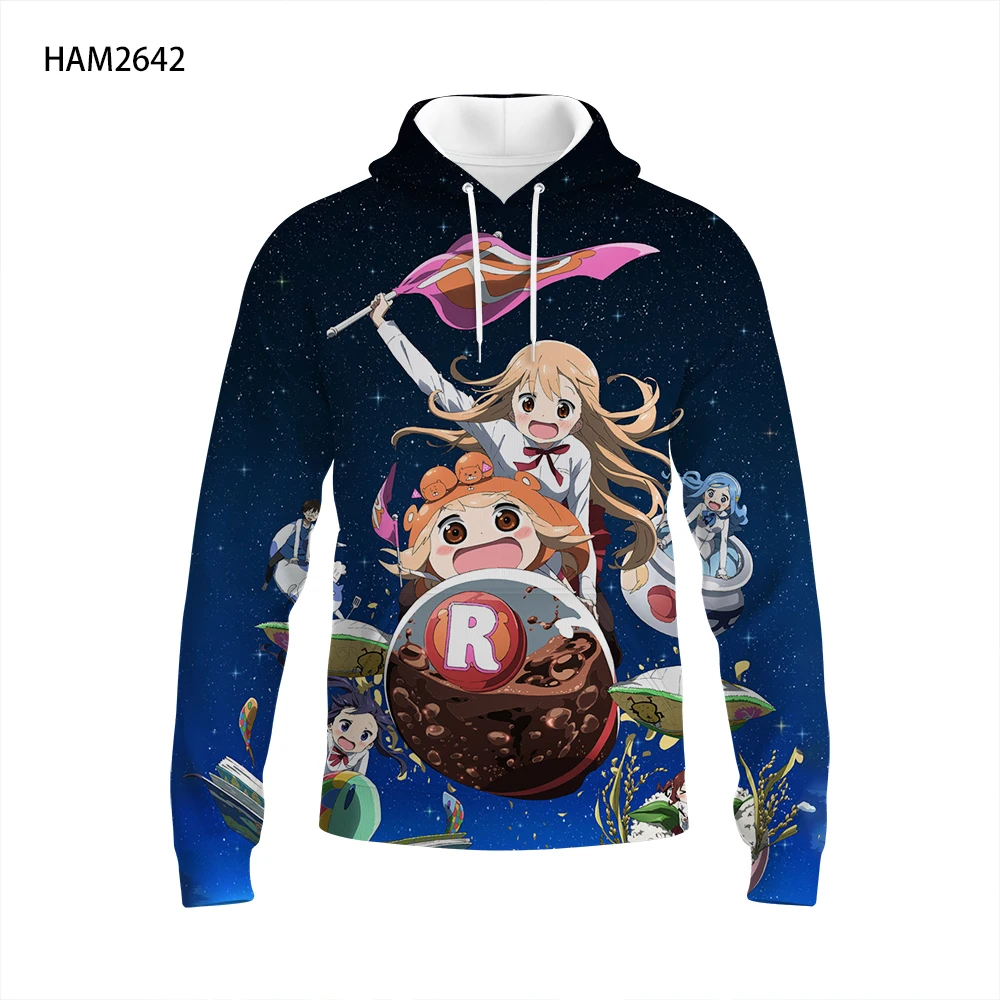 

New High Quality Himouto! Umaru-chan 3D Anime Hoodie Men/women Fashion Hoodies Boys/Girls Long Sleeve Teenage Cartoon Coats