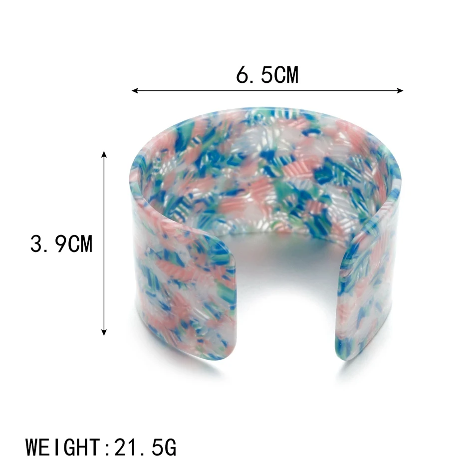 Женские широкие браслеты и обручи Match-Right женские открытые манжеты акриловый