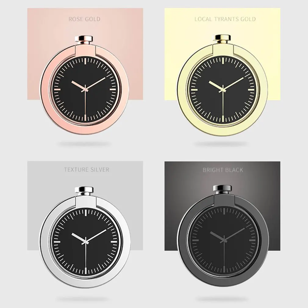360 Degree Rotation Phone Stand Holder Round Shape Zinc Alloy Watch Decoration Finger Ring For Smartphones | Мобильные телефоны и
