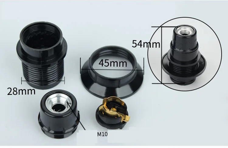 10 шт. CE E14 бакелитовый патрон для настольного светильника DIY винтажный