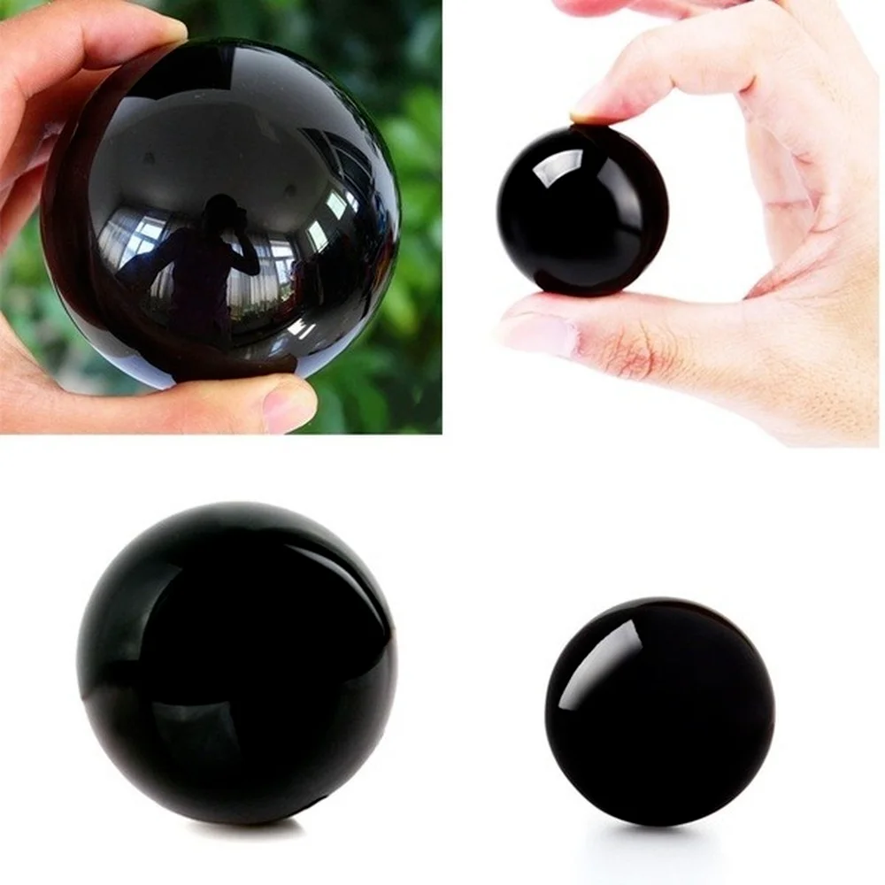 1000g/500g/250g Asian Rare Natural Black Obsidian Sphere Large Crystal Ball Healing Stone | Дом и сад
