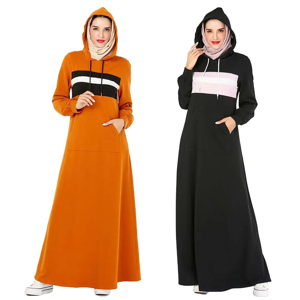 Фото Женское повседневное длинное платье макси в арабском и мусульманском | Мусульманская одежда (4000234962373)