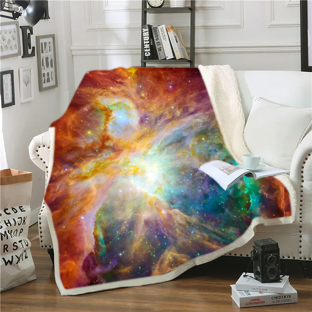 Economici Piano Di Salute Di JoJoesArt Coperta Da Letto Planet Sherpa Coperta Galassia Nebulosa Morbidi Copriletti In Peluche Spazio Esterno Coperta Personalizzata