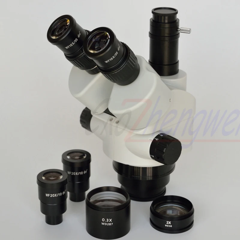 Стереомикроскоп FYSCOPE 2.1X-180X с многофокальным тринокулярным зумом и головкой