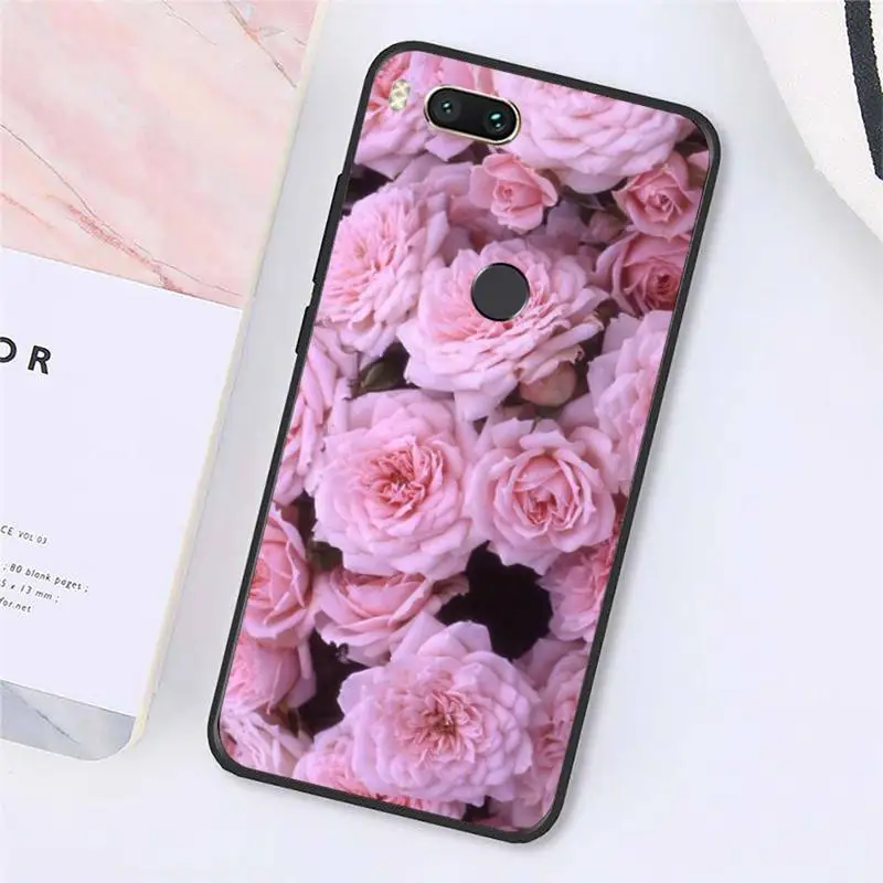 

Peony beautiful flowers art Phone Cases For Xiaomi Redmi note 7 8 9 t k30 max3 9 s 10 pro lite Luxury brand shell funda coque