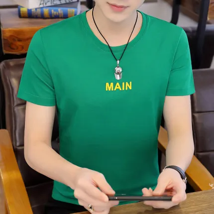 

Summer men's business casual short sleeve t-shirt 4348