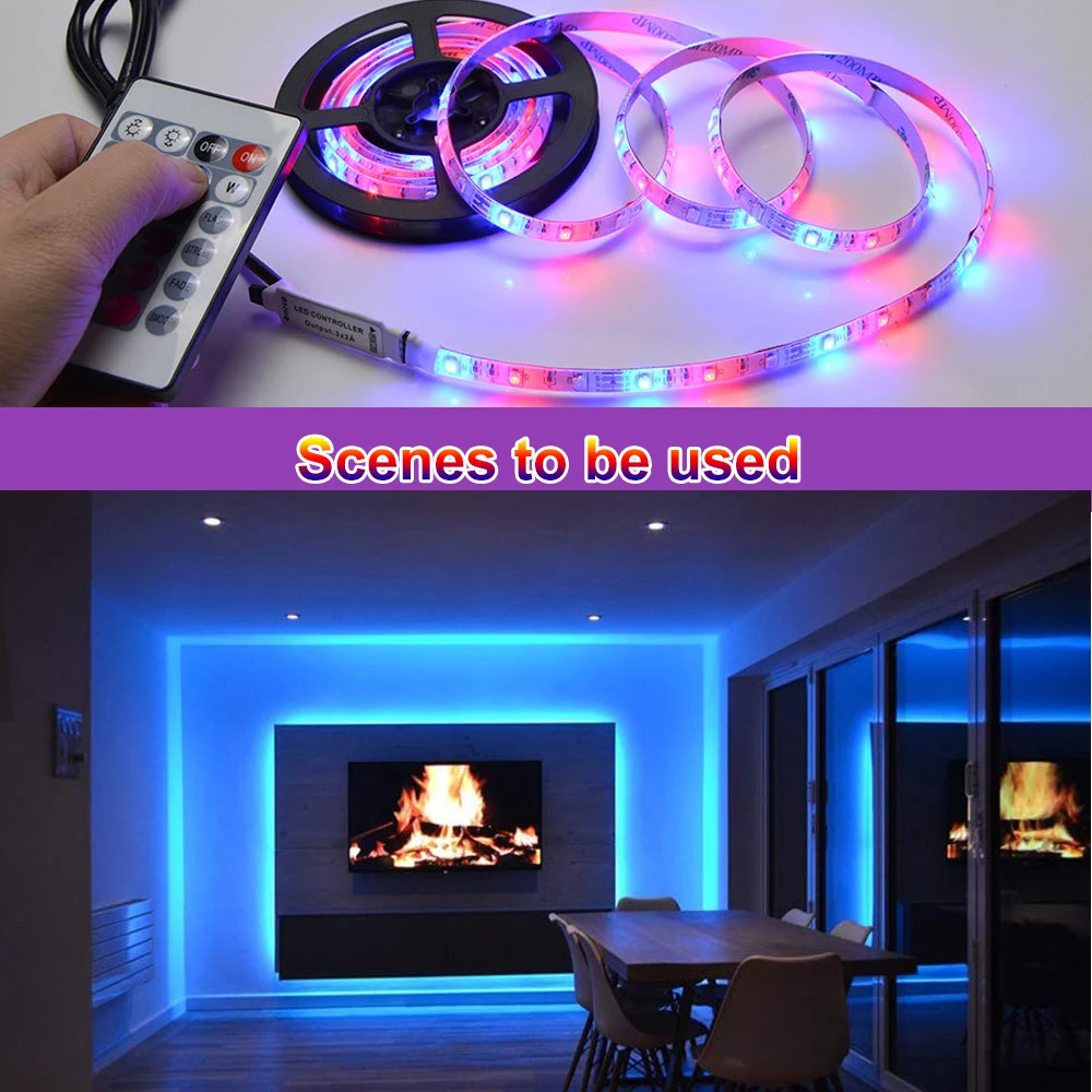 

LED Strip Light RGB SMD 2835 Flexible Ribbon USB TV Background led light strip Tape Diode