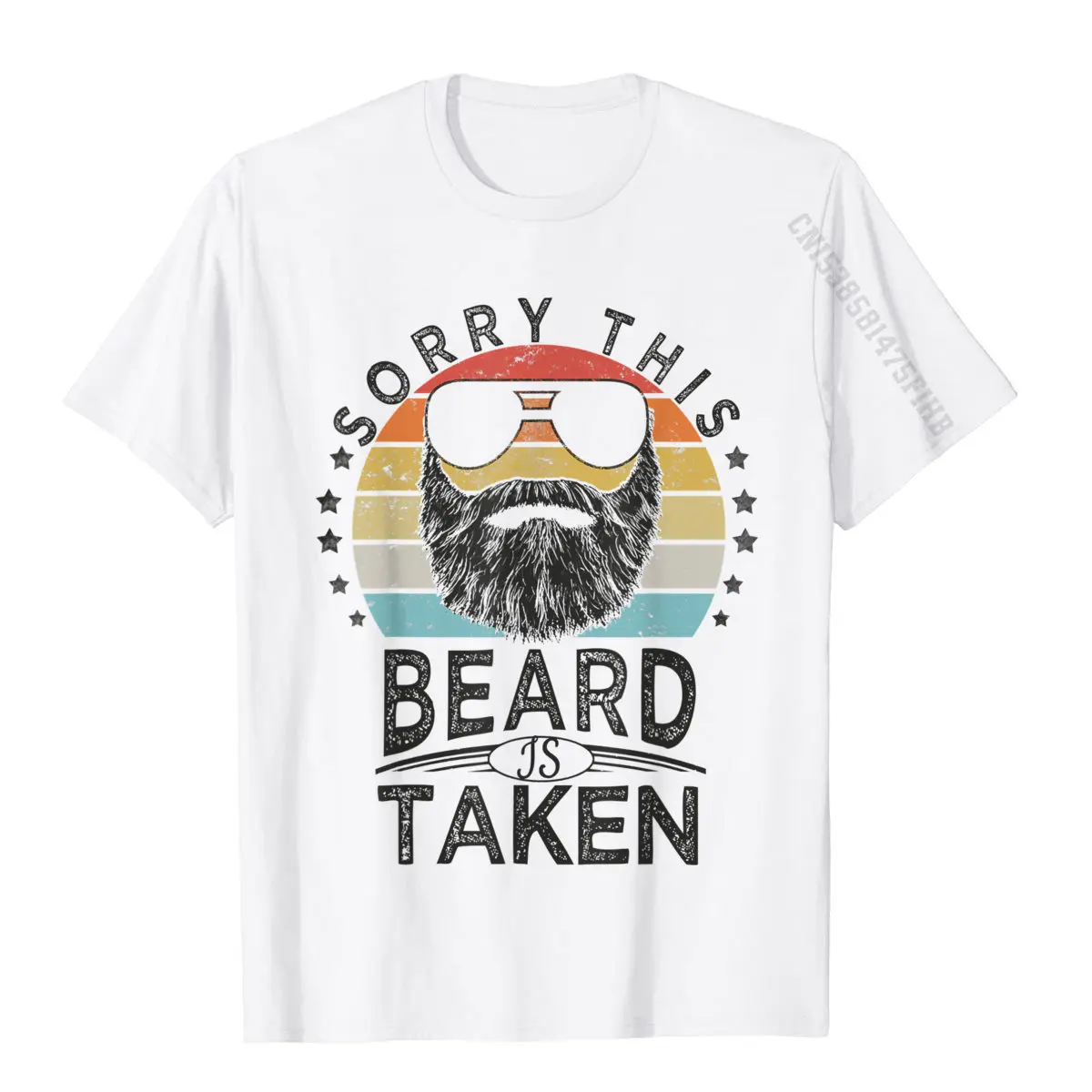 Sorry This Beard Is Taken | Cool Bearded Man Valentine's Day T-Shirt Casual T Shirt Prevailing Cotton Mens Top T-Shirts