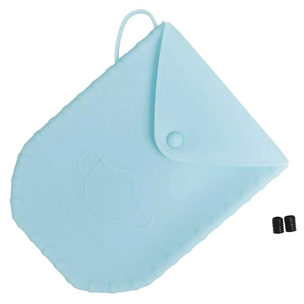 

Новый пылезащитный чехол для маски, силиконовая сумка для маски, Женский контейнер для хранения, многоразовая сумка для хранения маски KN95 д...