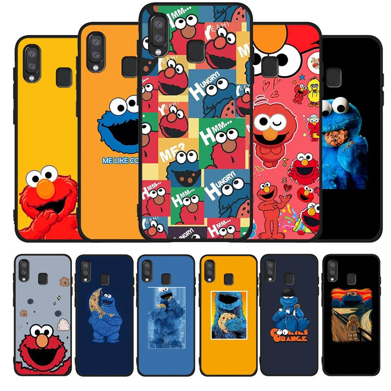 Elmo черный чехол для телефона Samsung A10 30 40 50 30S 50S 60 70 M10 (M20 M30 M40 A01 31 51 71 A20E A21S) Чехол |